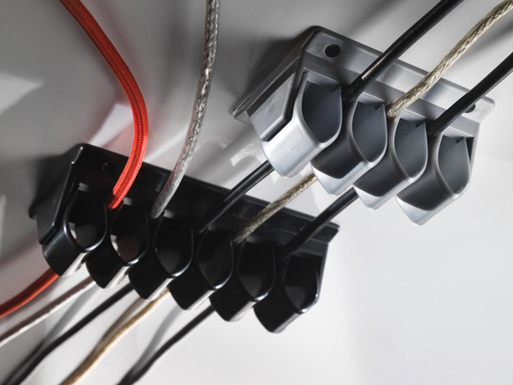 ASA 01001000003 Kabelový organizér CABLE GRIP, pro 5 kabelů, bílý ASA 01001000003 Kabelový organizér CABLE GRIP, pro 5 kabelů, bílý